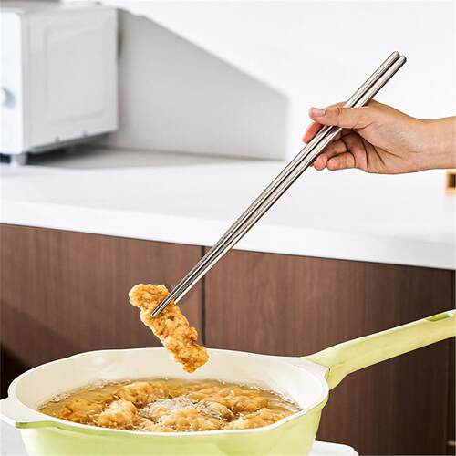 精选纯钛筷子结晶油炸家用