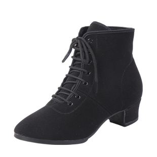 悦帕广场舞鞋成人女士舞蹈鞋软底高帮跳舞鞋交谊舞鞋水兵吉特巴冬