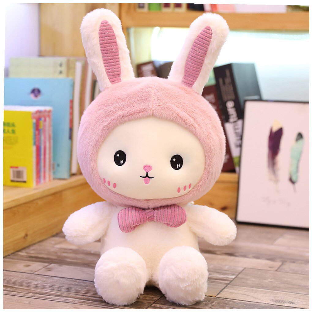 cute plaid rabbit cute rabbit doll plush toy ragdoll littl