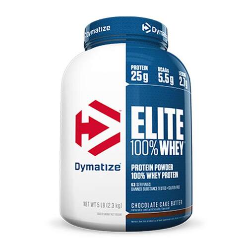 Dymatize Elite Whey Protein Powder 5lbs 100% whey supplement
