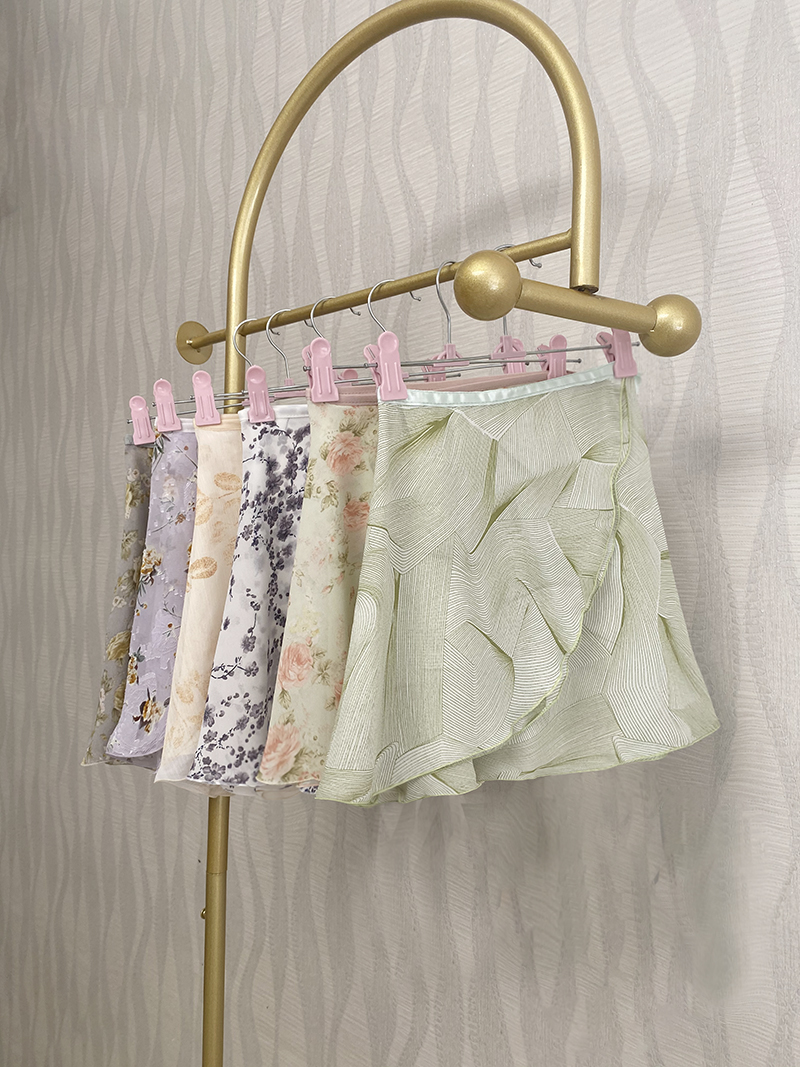 芭蕾纱裙印花一片式雪纺