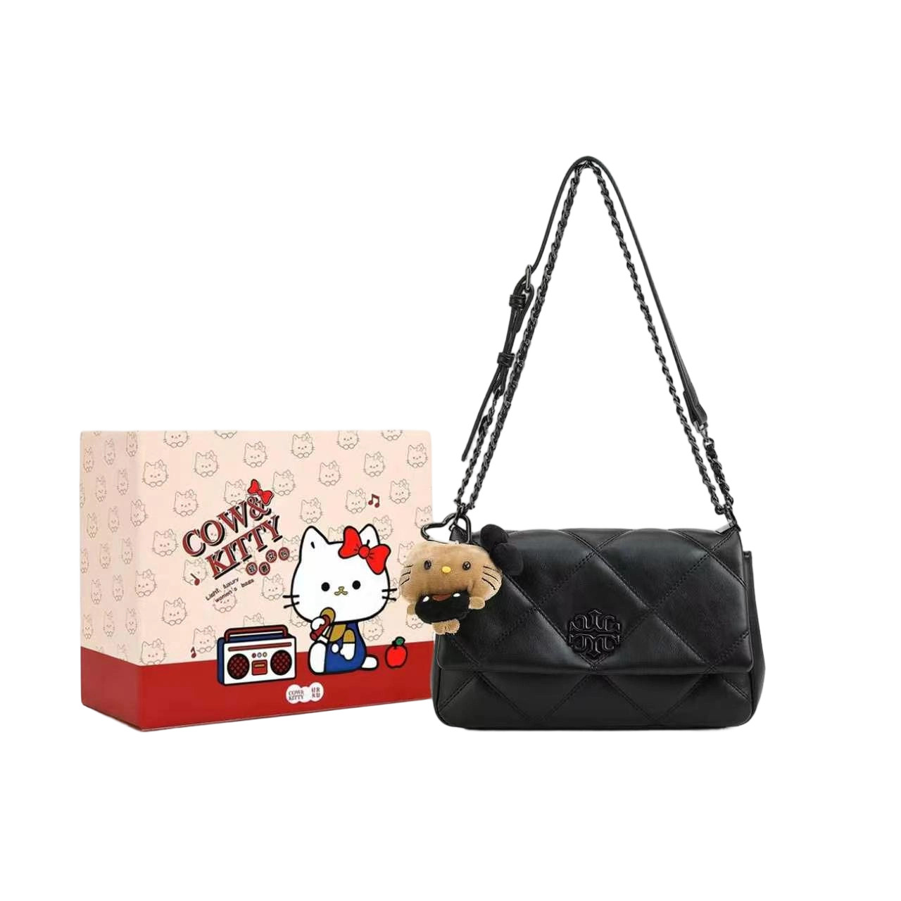 官网正品Cow&Kitty链条小方包女