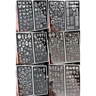 FingertipWorker丨小众精致美甲相框、巴洛克、蝴蝶结蝴蝶印花板