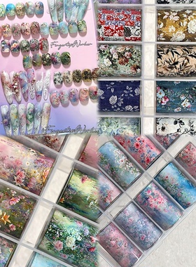 Fingertipworker新品原创小众油画风转印纸