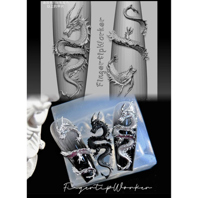 猪猪模具【FingertipWorker】美甲游龙超精美百搭帅气