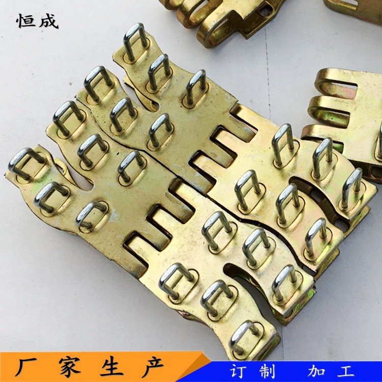 穿山甲狼牙皮带扣 橡胶输送带接头钢扣六钉扣v6高强度连体皮带扣