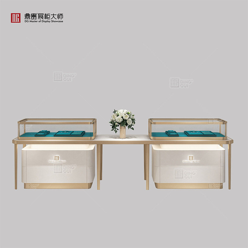 高端珠宝展柜奢华翡翠宝石展柜珍贵宝石展示柜私人收藏翡翠展柜