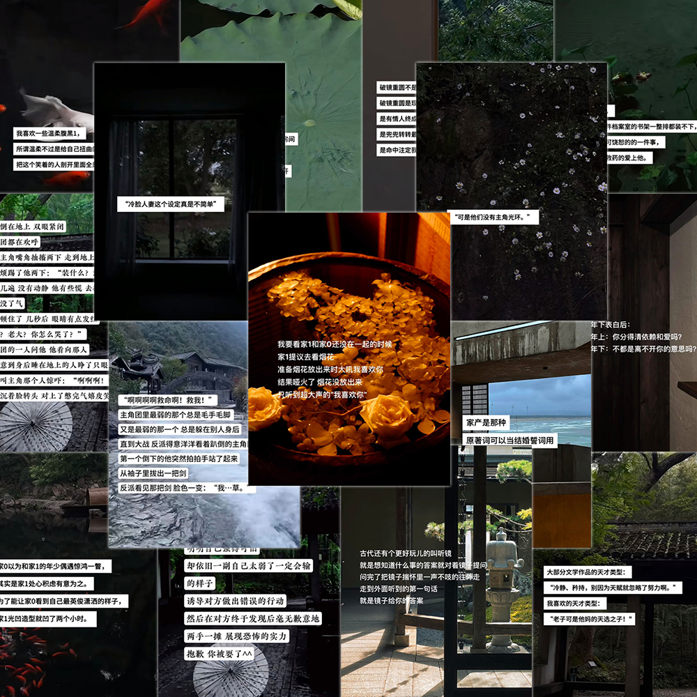 162张小说代餐个性创意代餐文学贴纸简约精美房间墙面桌面diy自粘