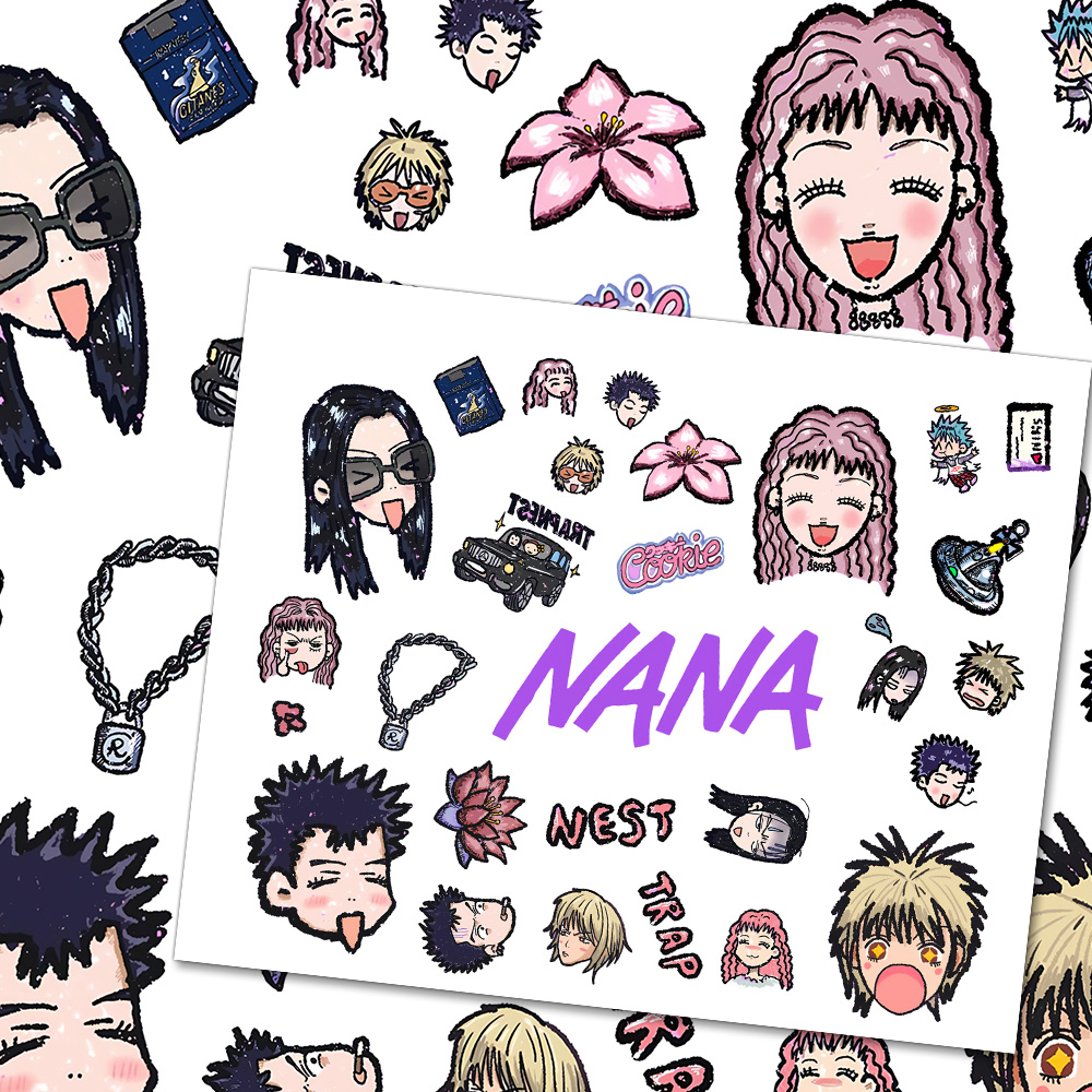 NANA拼贴】二次元卡通日漫周边小松奈奈创意涂鸦手账切膜贴纸