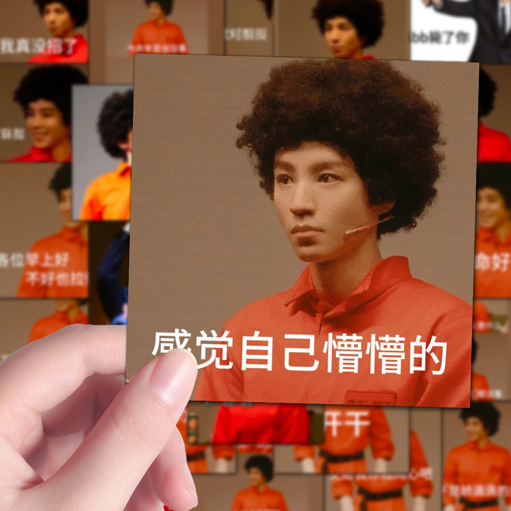 144张王俊凯表情包贴纸王俊凯首秀话剧爆炸头托马斯表情包diy手机