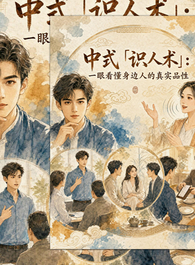 中式识人术】24张识人用人技巧生活感悟老祖宗的智慧干货贴纸