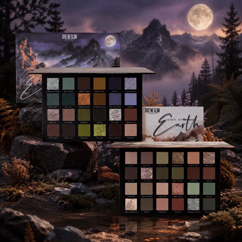 美国现货givemeglow新品down to earth1/2眼影盘哑光珠光日常显色