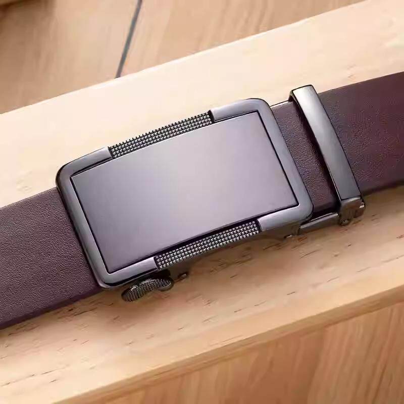 皮具高档男士轻奢真皮裤腰带新款高档商务牛皮自动扣皮带