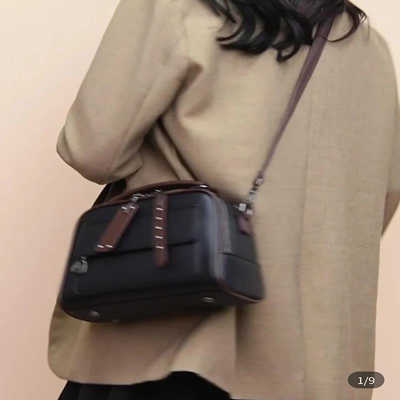 砌咧优品惠选女包气质通勤手提包新款小方包大容量单肩斜挎包