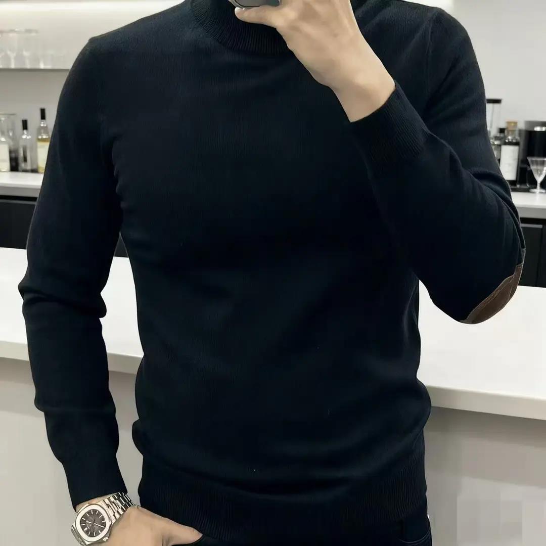 小衣林秋冬款时尚内搭新款欧货男士保暖针织打底衫长袖修身纯色