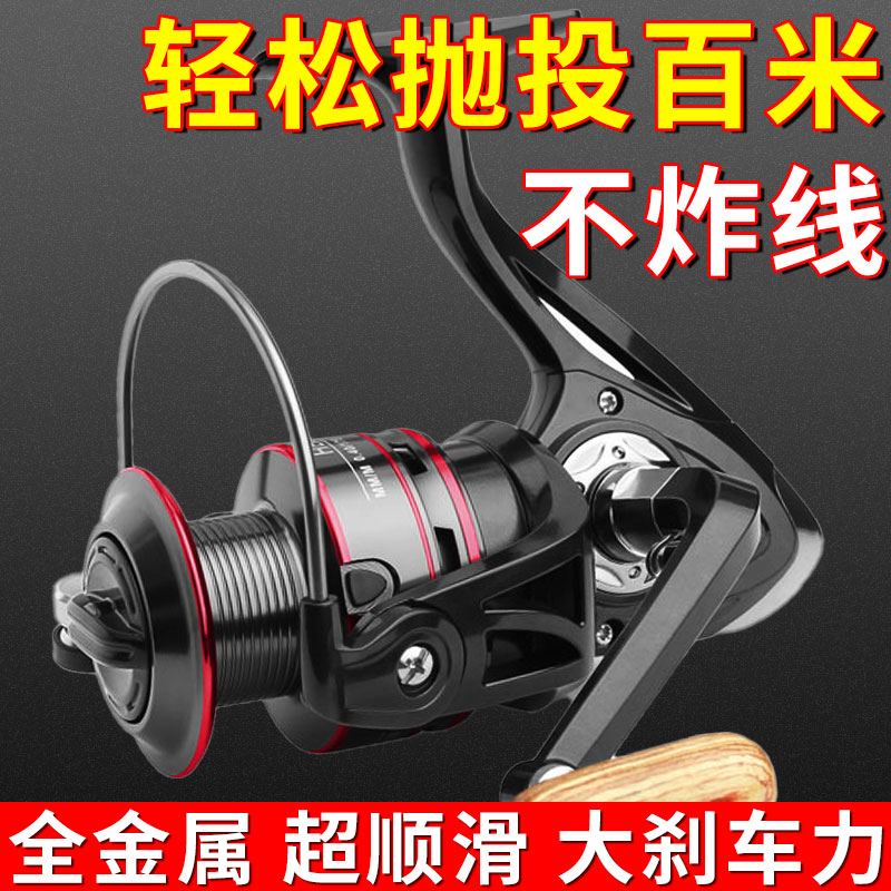 全金属纺车轮路亚渔轮远投专用