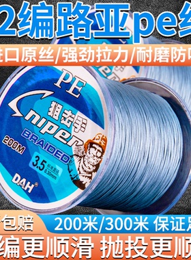 进口12编pe线路亚专用大力马鱼线主线正品微物打黑海钓钓鱼线子线