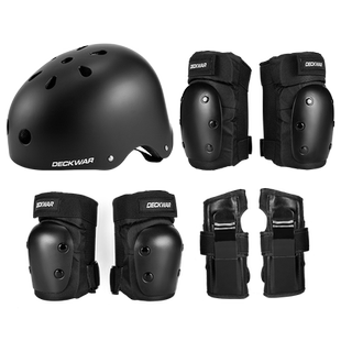 滑板护具女生成年溜冰防护装备全套儿童轮滑头盔护具护膝保护套装