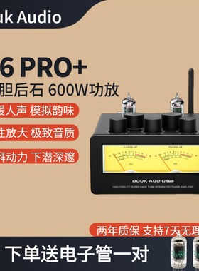 DOUK AUDIO T6 PRO+ 电子管大功率蓝牙5.1发烧级后级家用小胆机