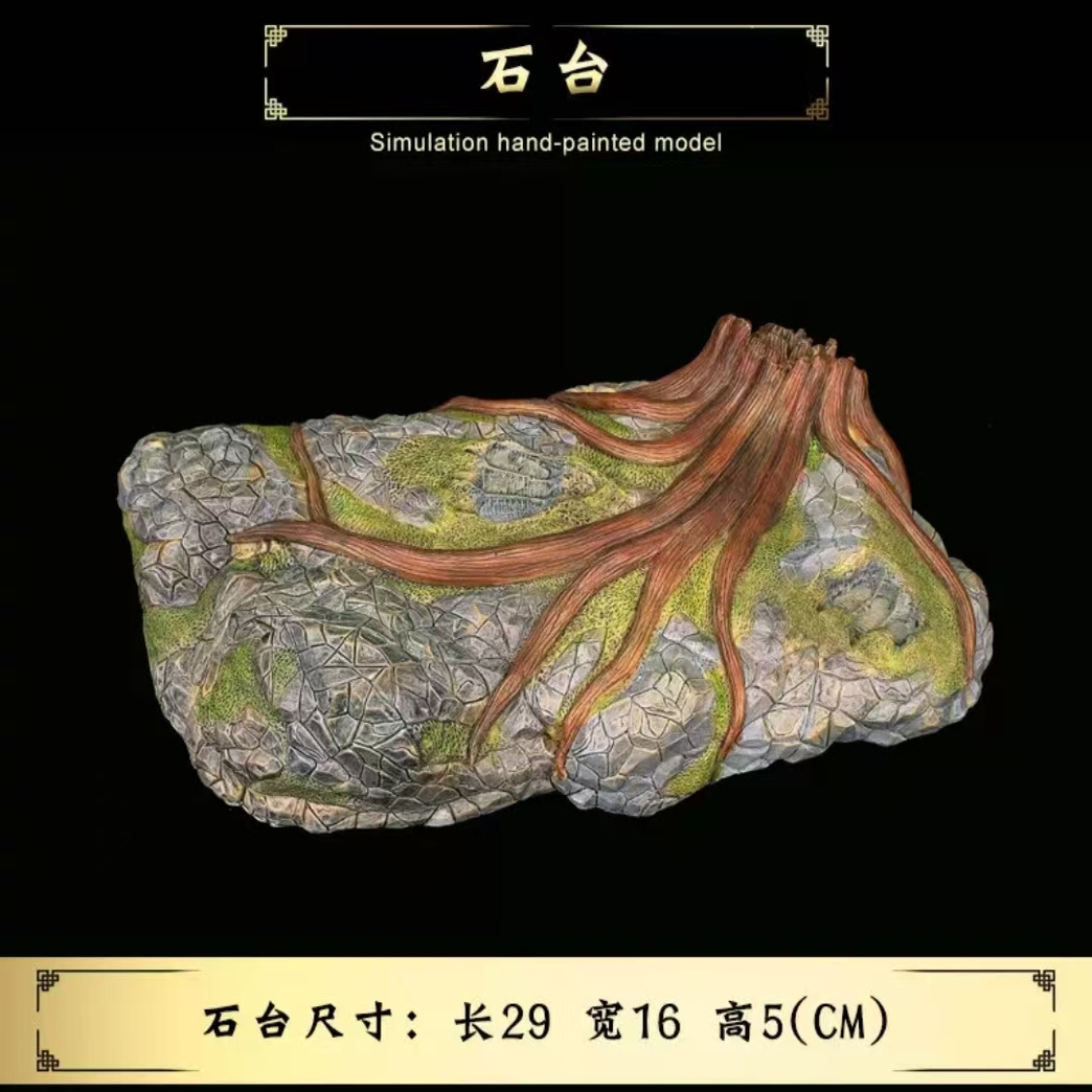 儿童造景摆件仿真树地台恐龙动物海洋树桩穿山甲地台