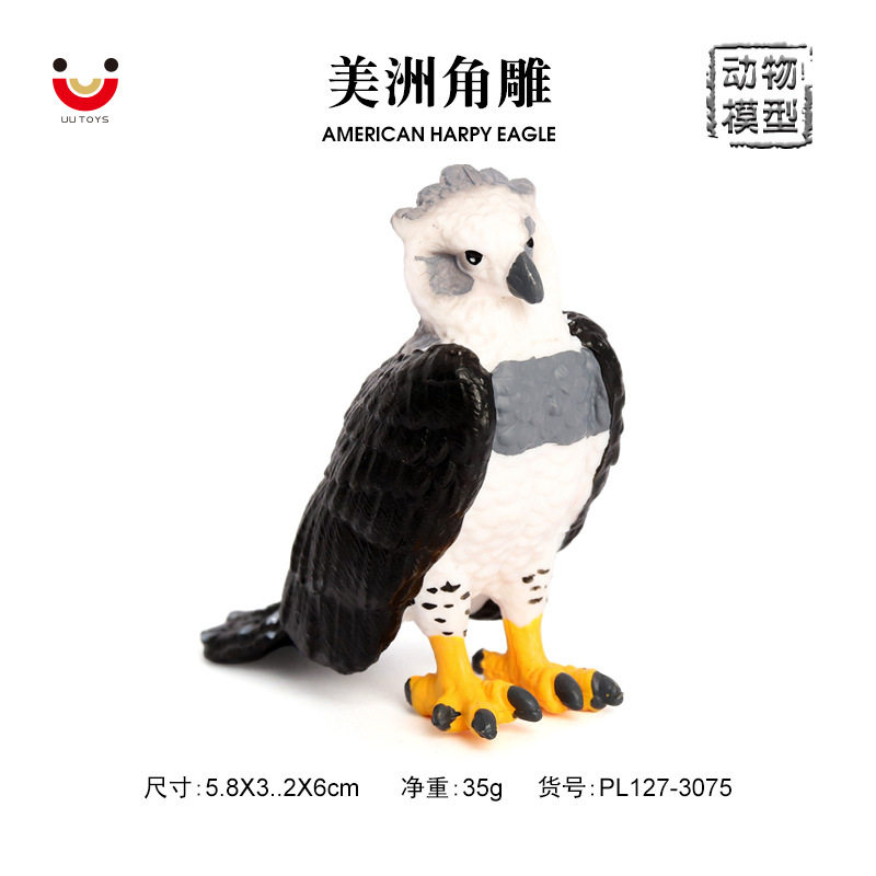 实心动物模型老鹰摆件儿童认知