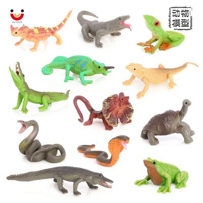 变色龙沙盘景观摆件儿童认知玩具