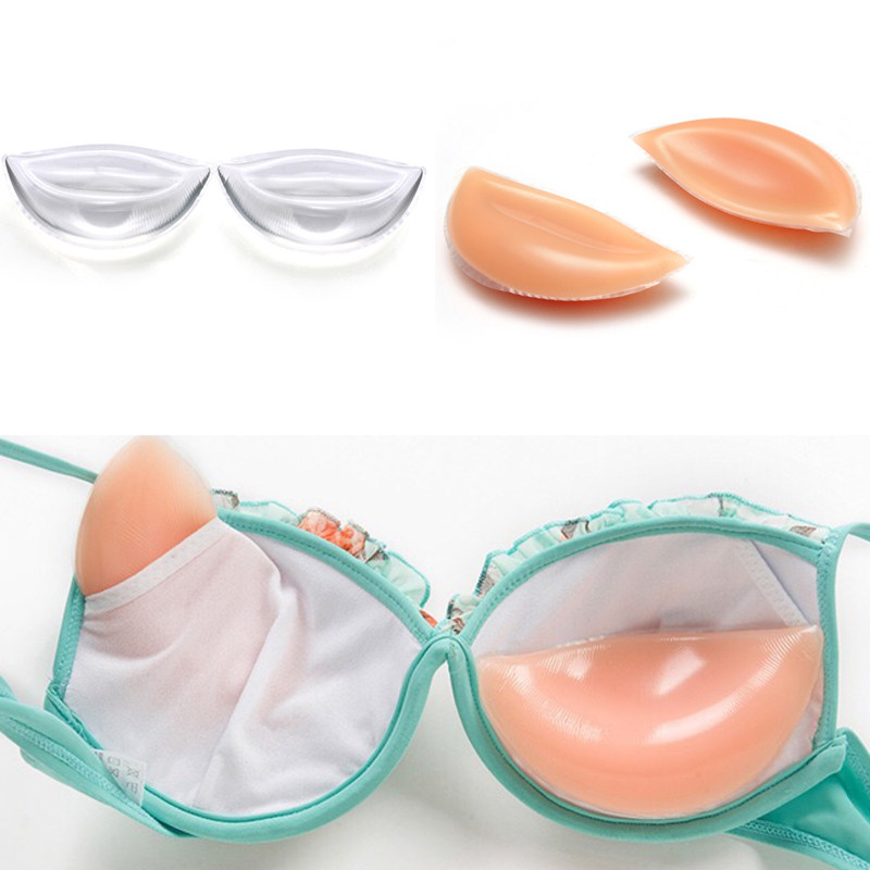 游泳衣胸垫女水饺插片硅胶加厚聚拢上托增大隐形内衣文胸垫小胸用