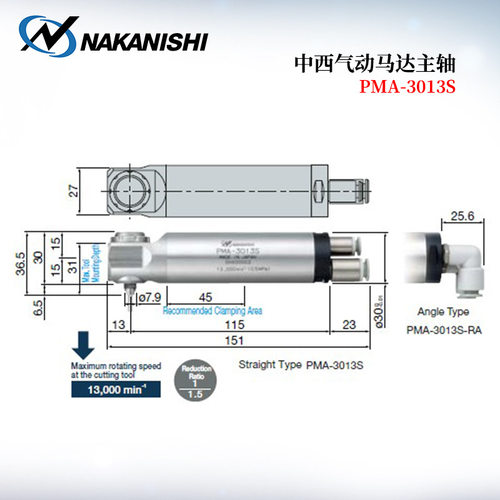 日本NAKISHI中西气动马达