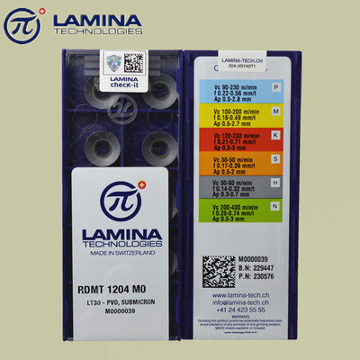 瑞士LAMINA铣刀片RDMT120