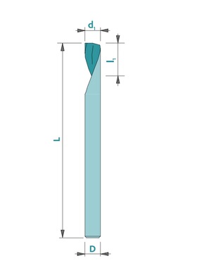 瑞士Vikings维根斯 立铣刀通用立铣刀Z1/Z3/Z4数控铣刀107-1d1.50