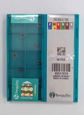 韩国特固克Taegutec数控U钻刀片SPMG110408DG TT9030正品掌柜推荐