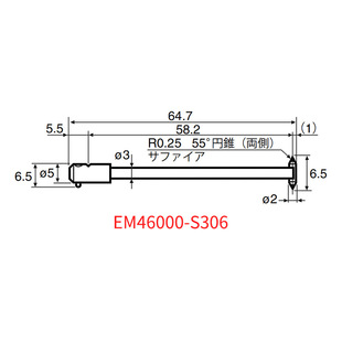 日本东京精密ACCRETECH轮廓仪测针测定子EM46000-S306/46000-S307