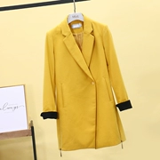 [佐] Giảm giá thương hiệu cho nữ ~ 2019 mùa thu mới ~ áo khoác len dài vừa phải - Trung bình và dài Coat