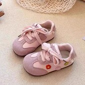 女童宝宝鞋 韩版 儿童运动舒适软底百搭德训鞋 子2025春秋新款 女童鞋