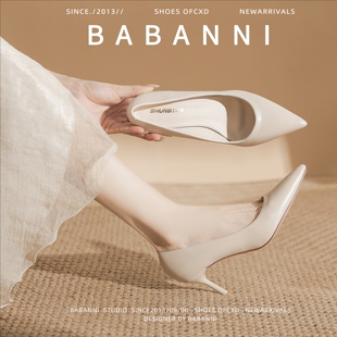 牛皮版！气质高跟鞋女2026年新款春秋尖头浅口细跟职业工作单鞋女