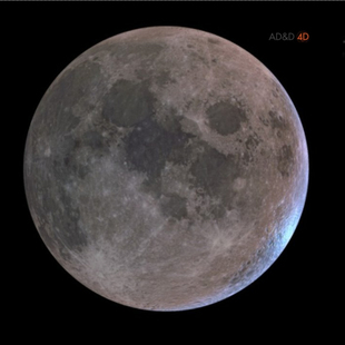 月球3d模型素材含贴图blender/fbx/obj