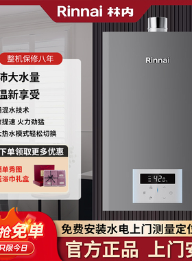 Rinnai/林内RUS-16E41G-CH/16E42G-CH燃气热水器劲悦系列伺服恒温