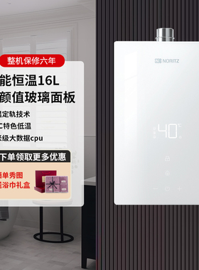 能率GQ-16EA6FEX燃气热水器 家用 静音 智能恒温 天然气 下置风机