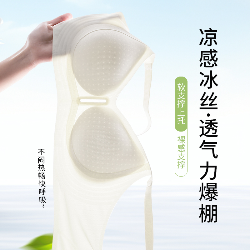 歌瑞森官方专柜店正品魅角无痕内衣女夏季薄款软支撑防下垂聚拢超