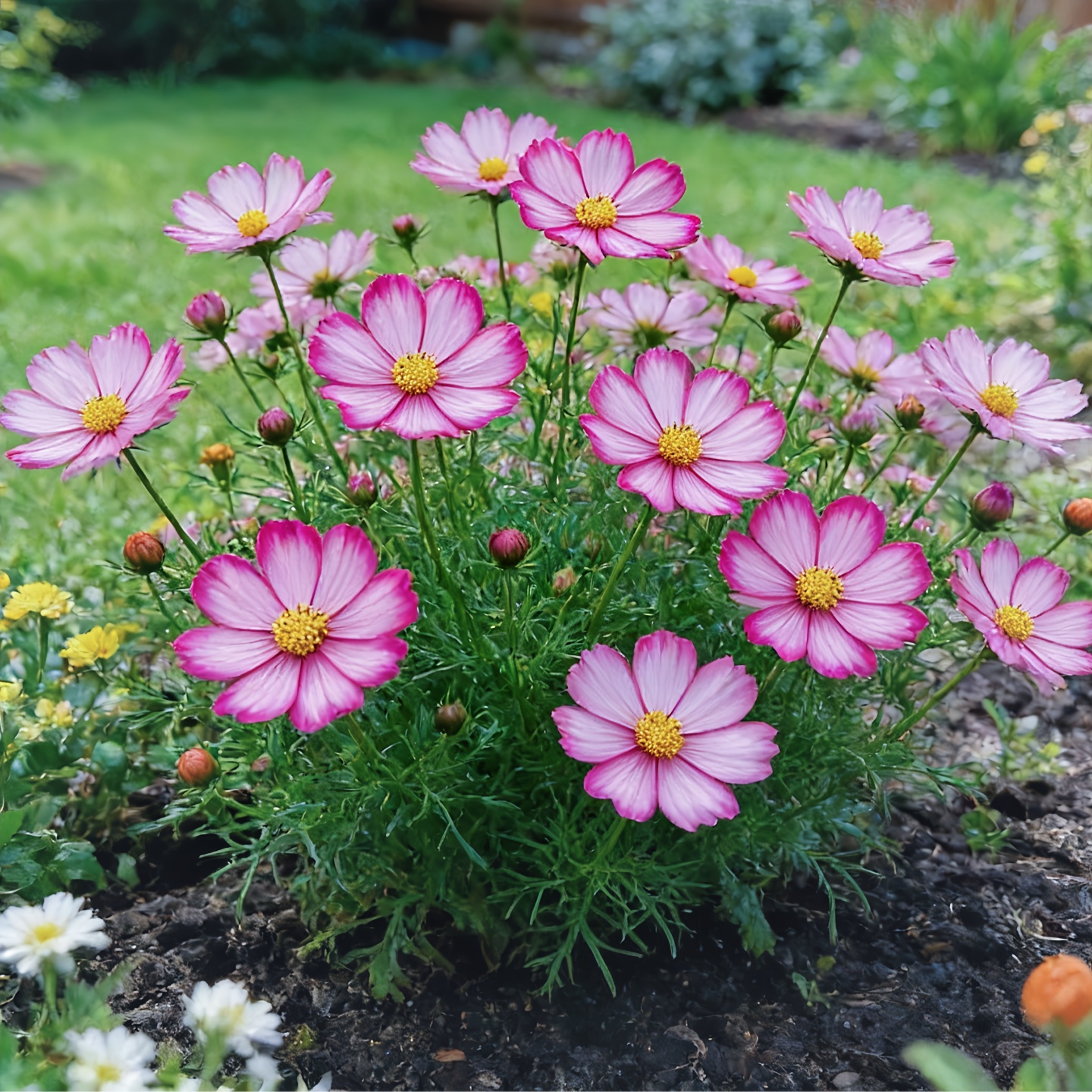 矮波斯菊种子花边小矮人盆栽矮波斯菊格桑花易种花期长耐热春夏播