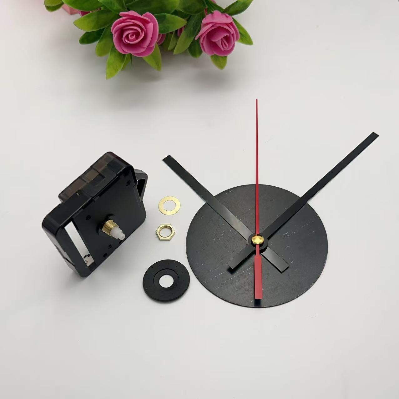 静音原装挂钩机芯欧式简约手工钟DIY挂墙装饰钟带挂钩机芯钟配件