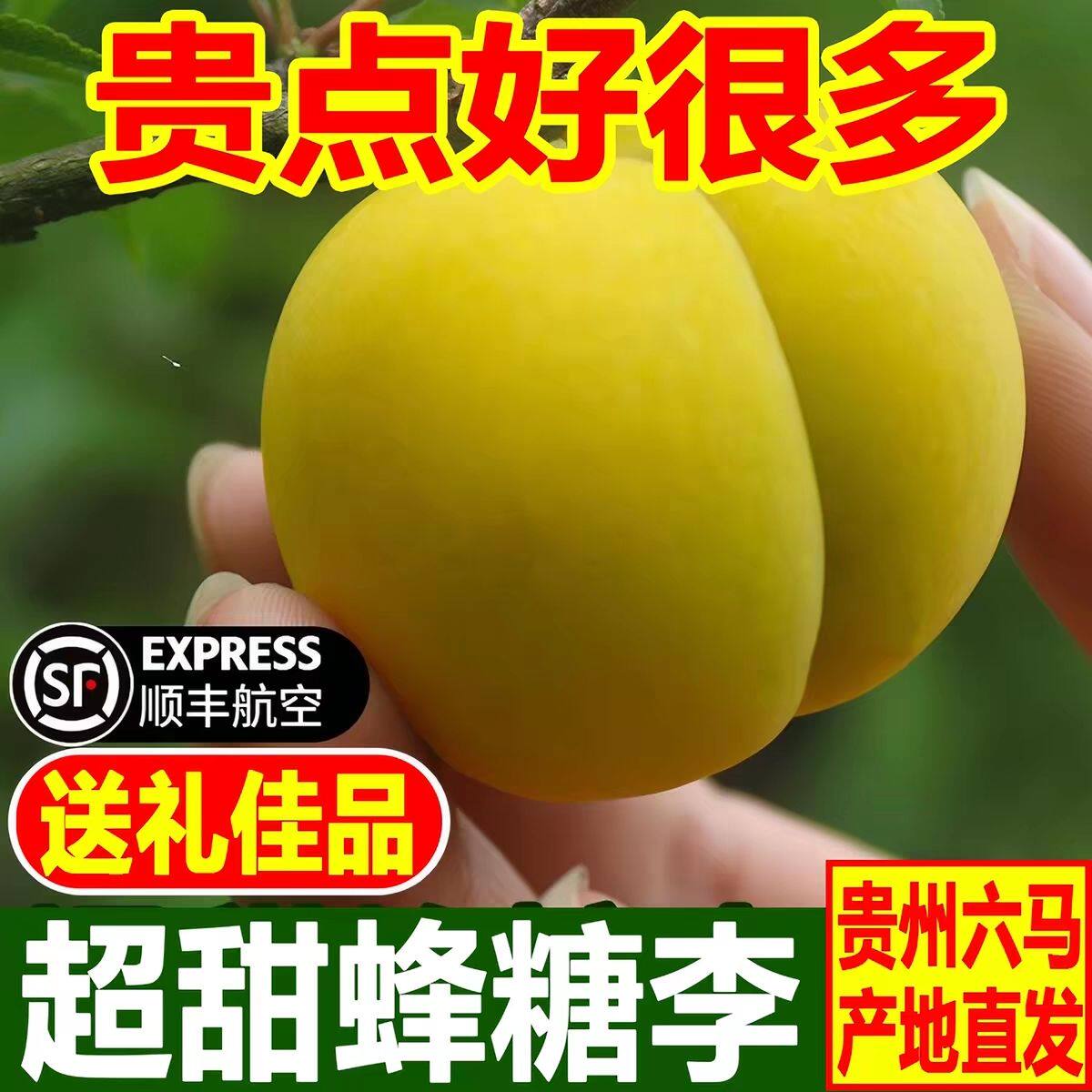 蜂糖李新鲜贵州六马蜂糖李脆甜脱骨冰糖李子当季新鲜水果整箱顺丰