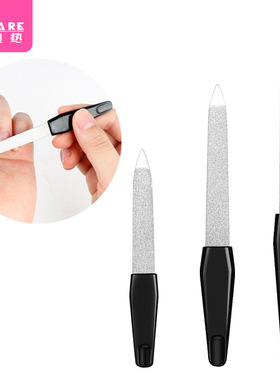 指甲锉/不锈钢C1pq801-易上手修护理甲面美甲工具双面锉条刀指