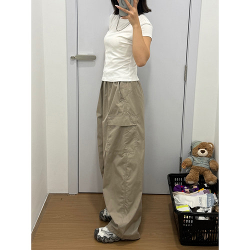 秋季男女宽松阔腿工装裤