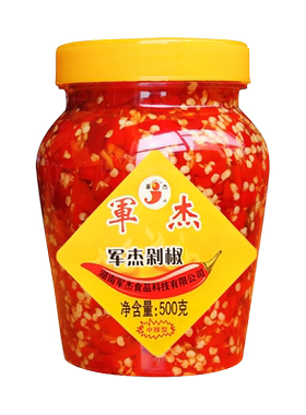 军杰500g/瓶剁辣椒酱湖南特产