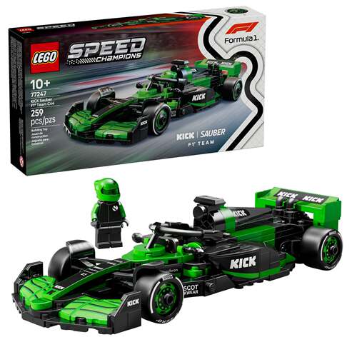 LEGO乐高正品专柜拼过展品77247KICK 索伯 F1车队 C44speed赛车