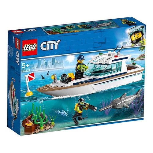 全新正品LEGO乐高城市系列 阳光潜水游艇 60221男孩拼搭积木玩具