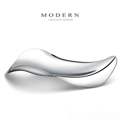 正品摩登MODERN欧式现代创钢干水果盘锈碟轻意奢风家居客厅不茶几