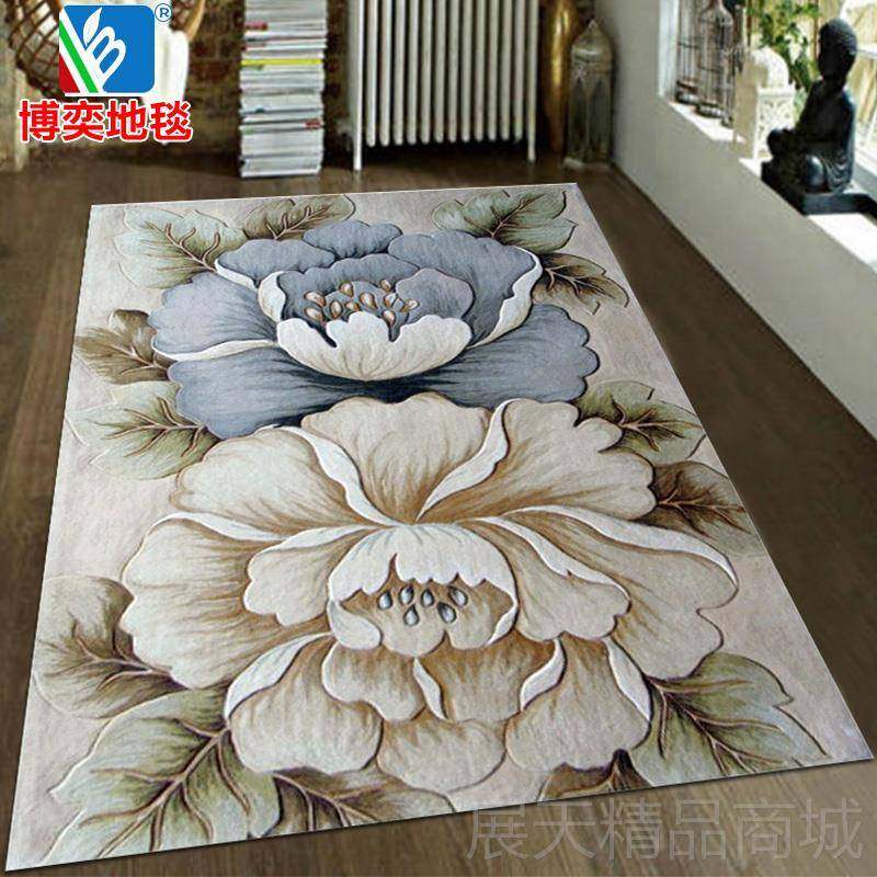 正品博奕手工羊毛地毯花欧卉加丝高密剪花客式厅卧室度沙发定制地,居家布艺,地毯,淘宝优惠券,粉丝福利购,淘宝优惠卷