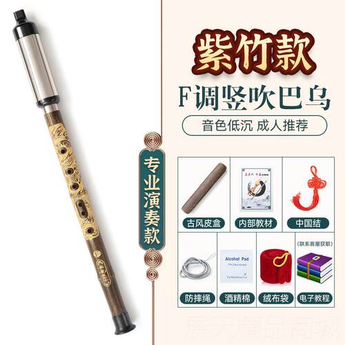 正品巴乌竖小学生吹初学者入门C调降B调G人调F成专业演奏民族调乐